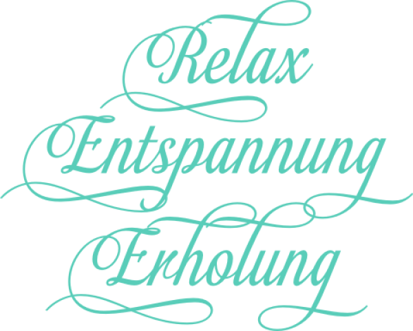 Wandspruch Relax, Entspannung, Erholung
