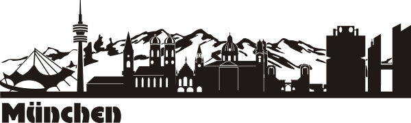 Wandtattoo München Skyline