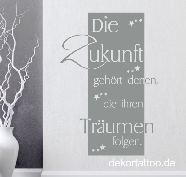 Wandtattoo Wandspruch Die Zukunft gehört denen,...