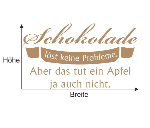 Wandtattoo "Schokolade"