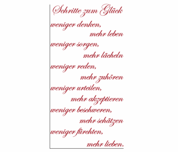 Wandtattoo Schritte zum Glück