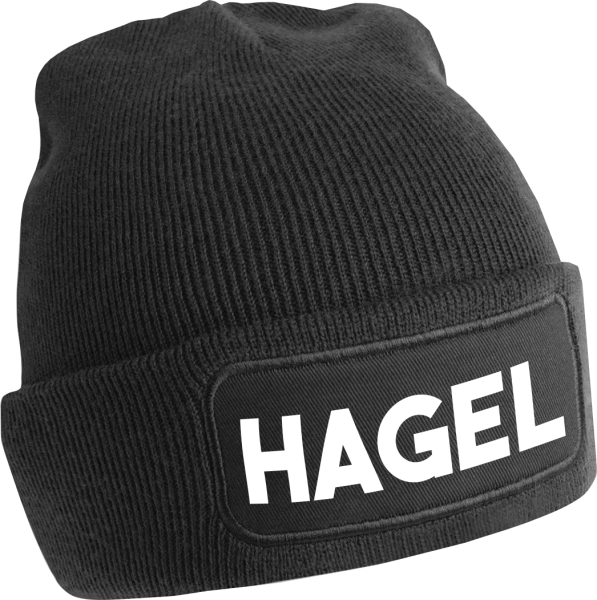 3er Set Mützen One Size Beanie, Mützen mit Spruch: Stern Hagel Voll