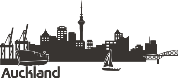 Wandtattoo Auckland Skyline