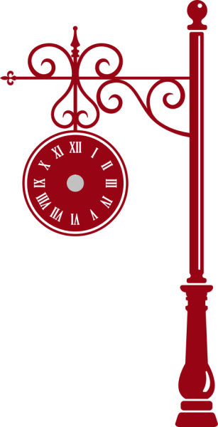 Wandtattoo Wanduhr Bahnhofsuhr