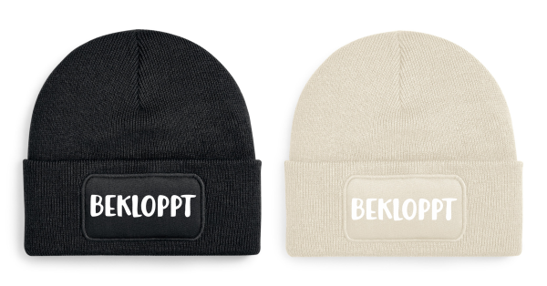 One Size Beanie, Mütze mit Spruch: Bekloppt