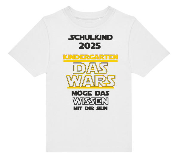 Kinder T-Shirt Modell: Schulkind 2025 Kindergarten DAS Wars - mögen die Lehrer...
