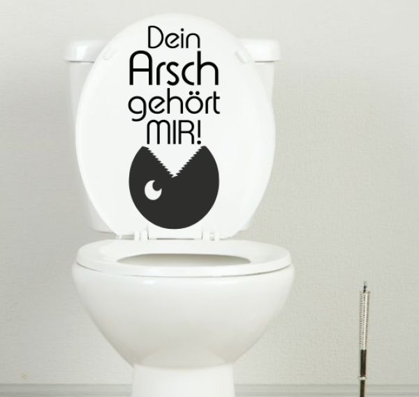 Wandtattoo "Dein Arsch gehört mir - Kreis" Nr.2