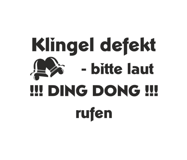 Wandtattoo Türtattoo "Ding Dong"