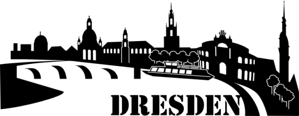 Wandtattoo Dresden Skyline