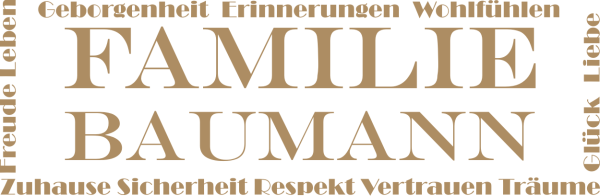 Wandtattoo Familie (personalisiert)