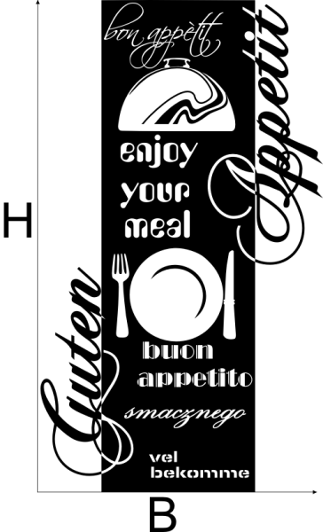 Wandbanner Guten Appetit