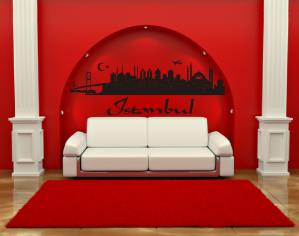 Wandtattoo Istanbul Skyline
