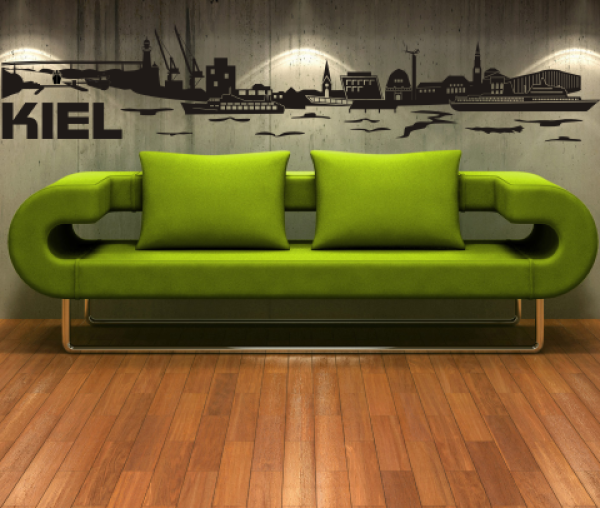 Wandtattoo Kiel Skyline