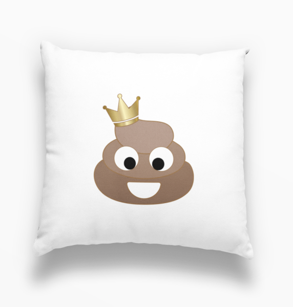 2er Set Partnertassen oder Kissen  "King Queen Kaka Haufen"