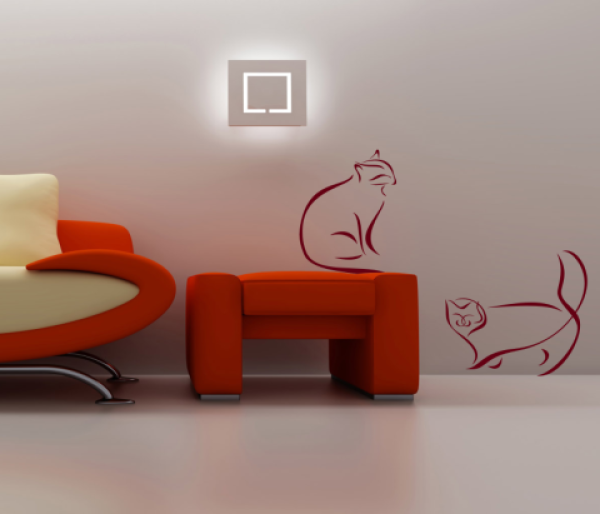 Wandtattoo Katzen