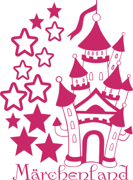 Wandtattoo Märchenschloss