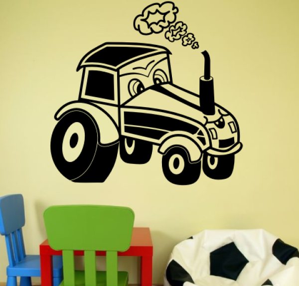 wandtattoo Traktor