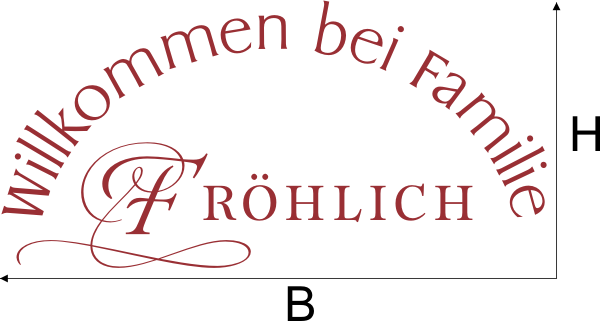 Wandtattoo Willkommen bei der Familie... (Wunschname)