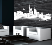 Wandtattoo Frankfurt am Main Skyline