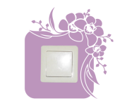 Schalter-Wandtattoo Orchideen